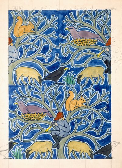 Pied Piper of the Animals by Charles Francis Annesley Voysey